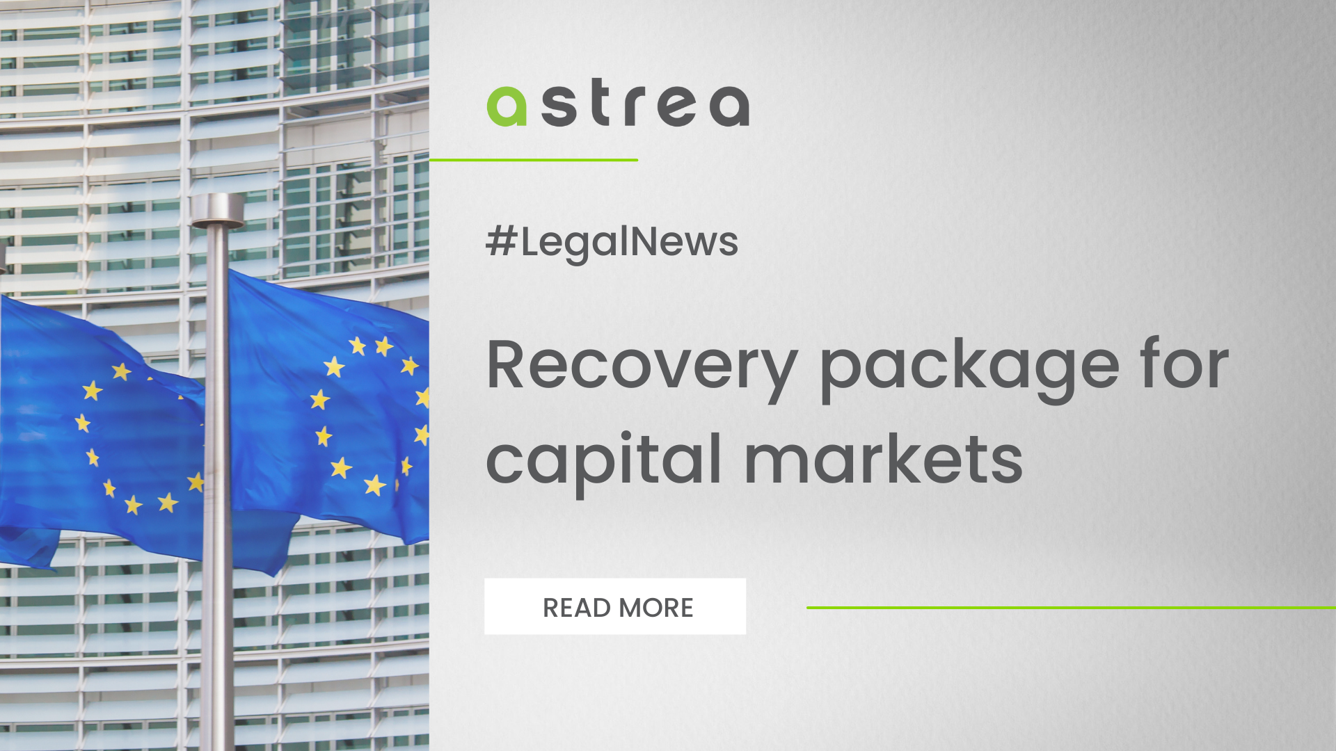 Recovery package for capital markets